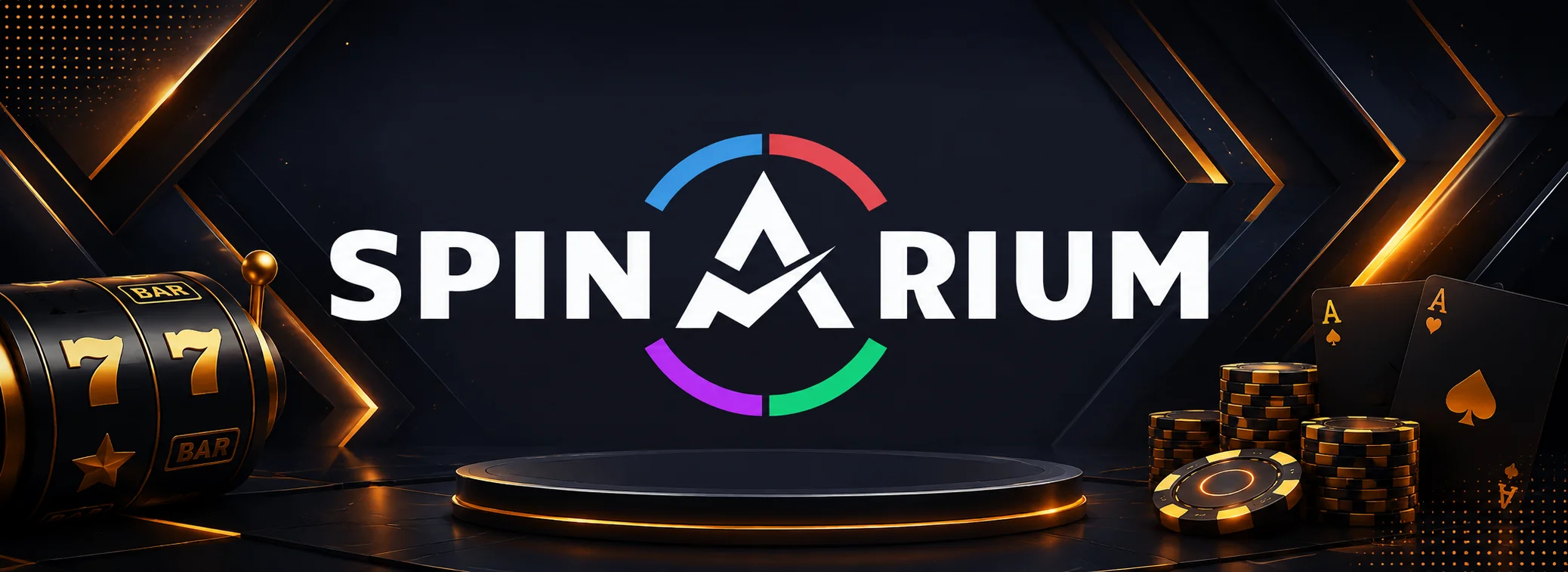 Banner del paquete de bienvenida de Spinarium: 500% en cuatro depósitos y 285 giros gratis para Argentina
